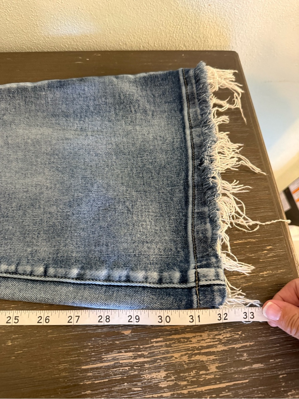 Altar’D State High Rise Button Fly Distressed Flare Jeans Size 9 Juniors Women - Picture 9 of 10